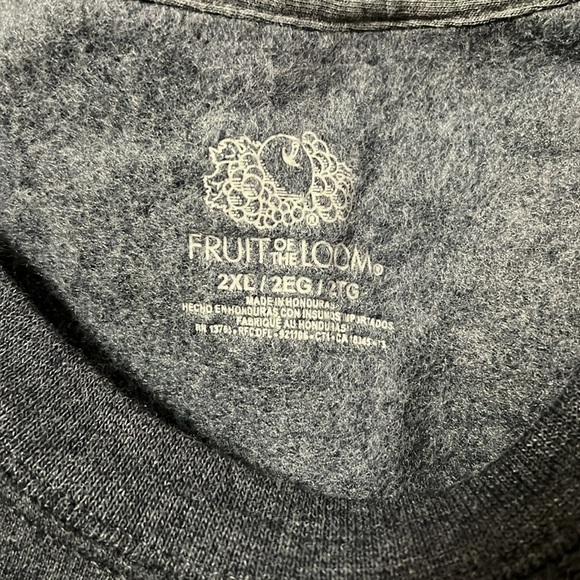 Fruit of the Loom Men's Eversoft Fleece Crewneck Sweatshirt  2XL - Picture 2 of 4